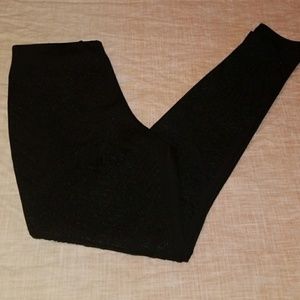 Beaded Leggings - Black Skinny Fit - Size 8